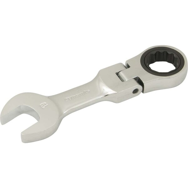 Tools 19mm Stubby Flex Head Ratcheting Wrench